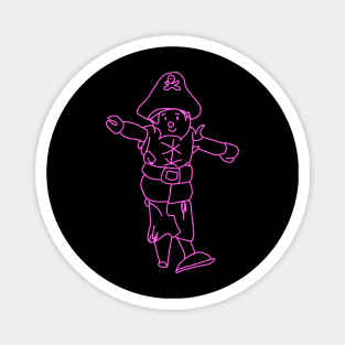 Pink Pirate Magnet